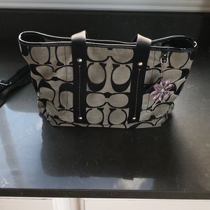 COACH Classic “C” Canvas Black Purse